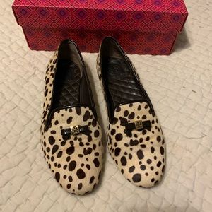 Tory Burch Calf Hair Chandra Loafers